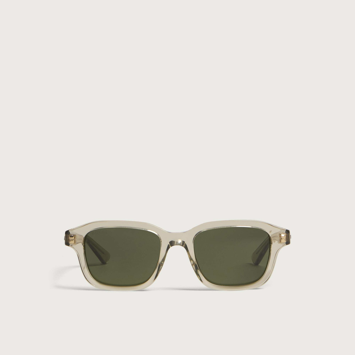 Gucci Men's GG2247S Lettering Sunglasses in Beige/Green