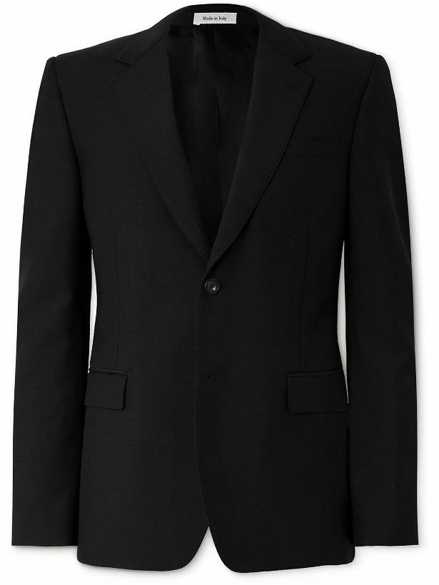 Photo: Alexander McQueen - Wool and Mohair-Blend Suit Jacket - Black