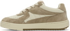 Palm Angels Off-White & Beige University Sneakers