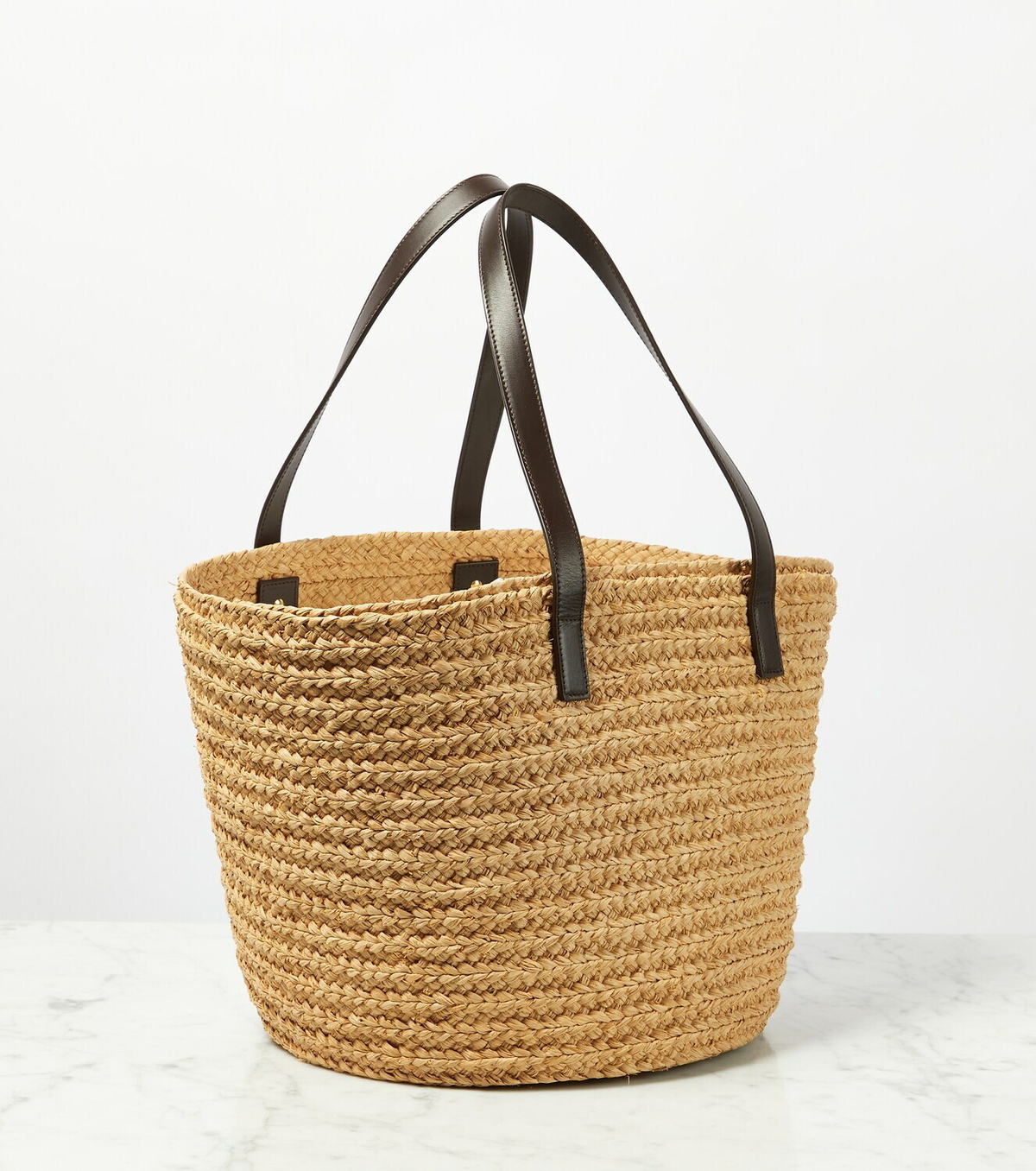 Saint Laurent - Panier Medium raffia tote bag Saint Laurent