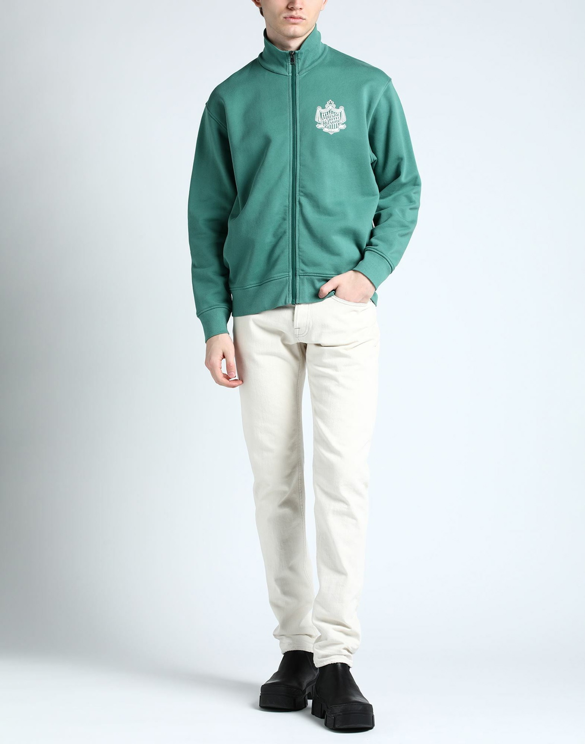 Maison Kitsuné Mens Sweatshirt in Green