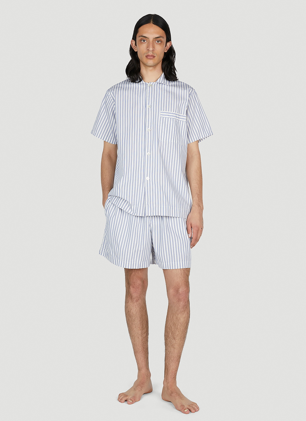 Tekla Skagen Stripes Shorts