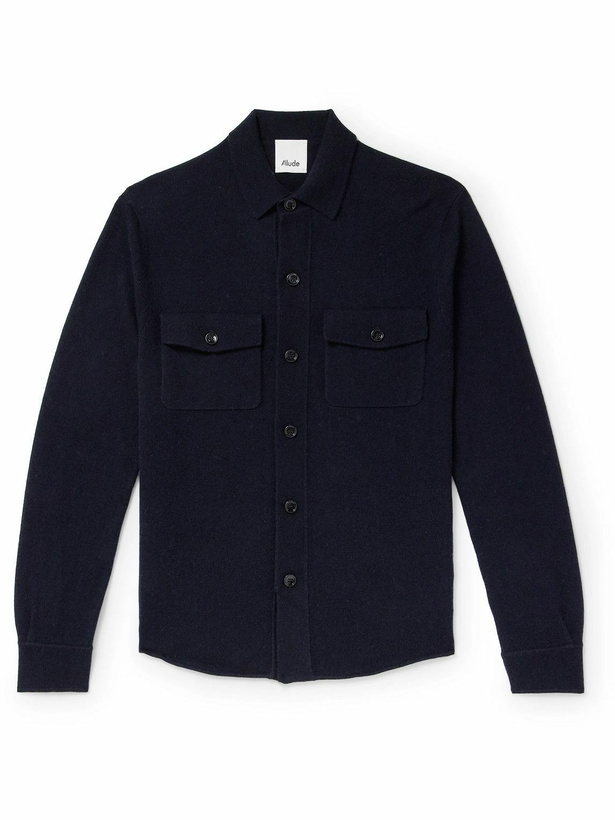 Photo: Allude - Wool and Cashmere-Blend Overshirt - Blue