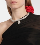 Magda Butrym Floral-appliqué embellished necklace
