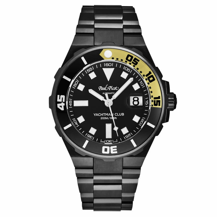 Photo: Paul Picot Yachtman Club Automatic Black Dial Mens Watch P1251N.NJ.4000N.3614
