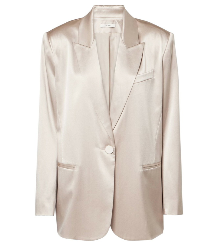 Photo: The Sei Oversized silk satin blazer