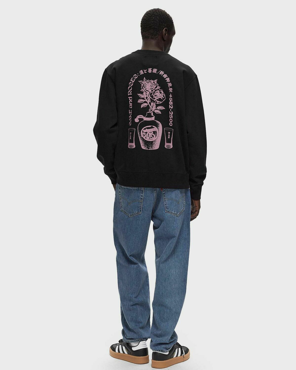 Edwin Sake And Roses Sweat Black Sweatshirts