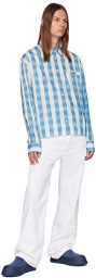 Jacquemus Blue & White Le Chouchou 'La Chemise Papier' Shirt