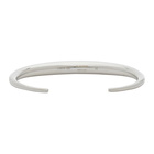 Jil Sander Silver Hammered 1 Bracelet