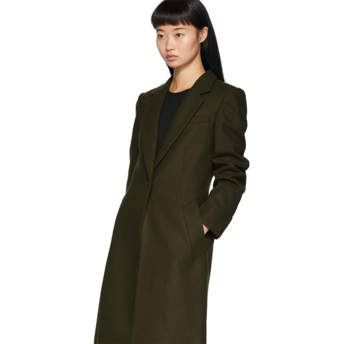 rag and bone Khaki Wool Diane Peacoat Rag and Bone