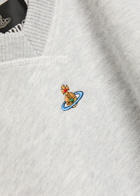 Vivienne Westwood Pourpoint Logo-embroidered Cotton Sweatshirt Grey