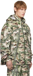 RCOS Khaki Taped Seam Shell Jacket