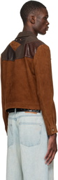 Andersson Bell Brown Harvey Patchwork Suede Jacket