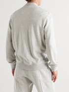 Brunello Cucinelli - Slim-Fit Cashmere-Jersey Track Jacket - Gray