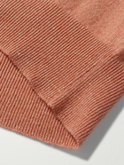 Kingsman - Cashmere and Linen-Blend Sweater - Orange