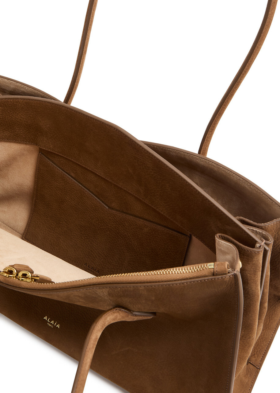 Alaïa Le Teckel Nubuck Tote - Tan - One Size