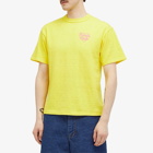 Human Made Men's Coloured Small Heart T-Shirt in Yellow