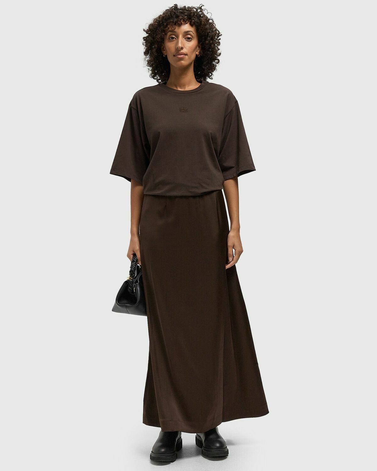 Gestuz DAMI TEE Brown Womens Shortsleefe