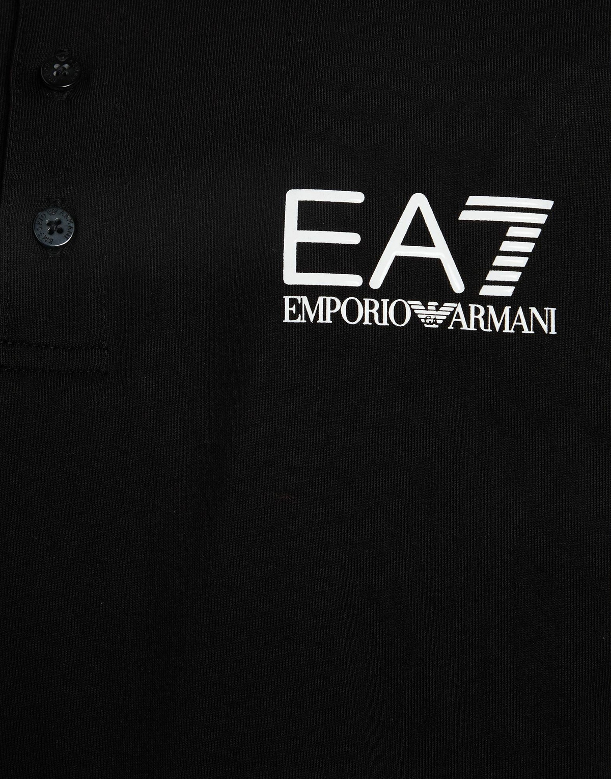 Ea7 Mens Polo shirt in Black