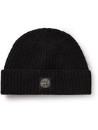 Stone Island - Logo-Appliquéd Ribbed Wool Beanie