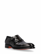 SANTONI Buckled Leather Shoes