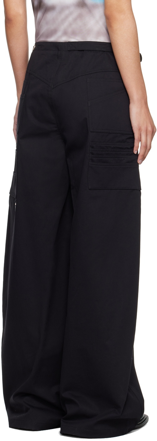 Chopova Lowena Black Miller Wallet Trousers