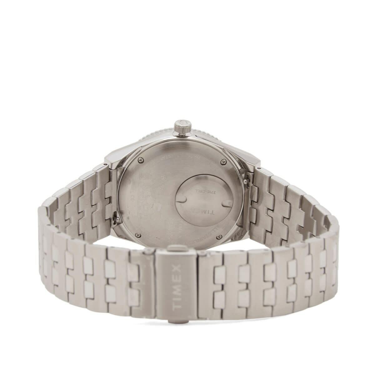 Timex x Peanuts Q GMT Watch in Silver 