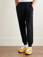 BODE - Tapered Logo-Appliquéd Cotton-Jersey Sweatpants - Black