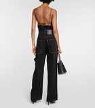 Stella McCartney High-rise wide-leg jeans