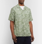 Todd Snyder - Liberty London Camp-Collar Printed Cotton-Poplin Shirt - Green