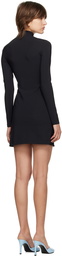 Coperni Black Hybrid Minidress