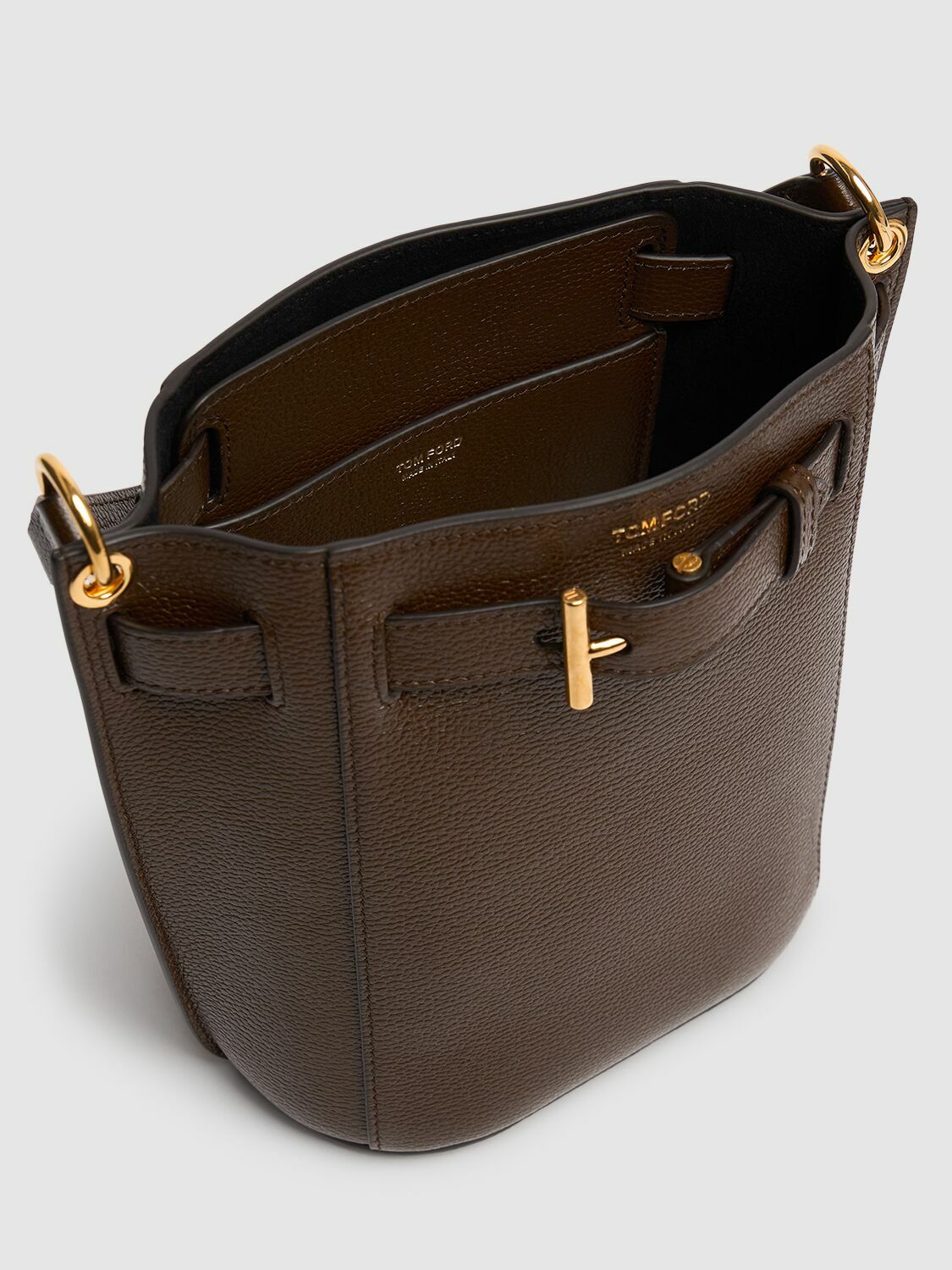 TOM FORD Mini Audrey Grain Leather Bucket Bag TOM FORD