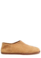 Maison Margiela Tabi Suede Flats Beige