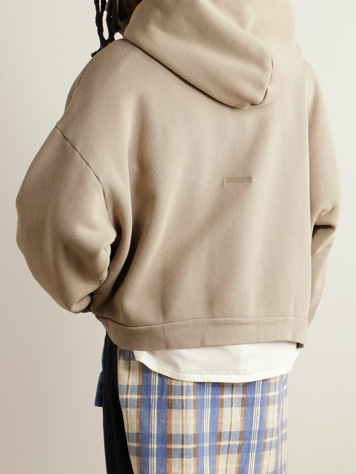 【ACNE STUDIOS】Fester H ロゴ コットンジャージー パーカー Brown Fester H Cotton-Jersey Hoodie | ACNE STUDIOS | MR PORTER