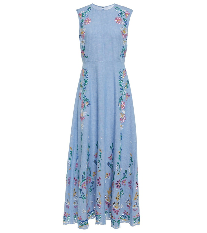 Photo: Chloé Broderie anglaise chambray maxi dress
