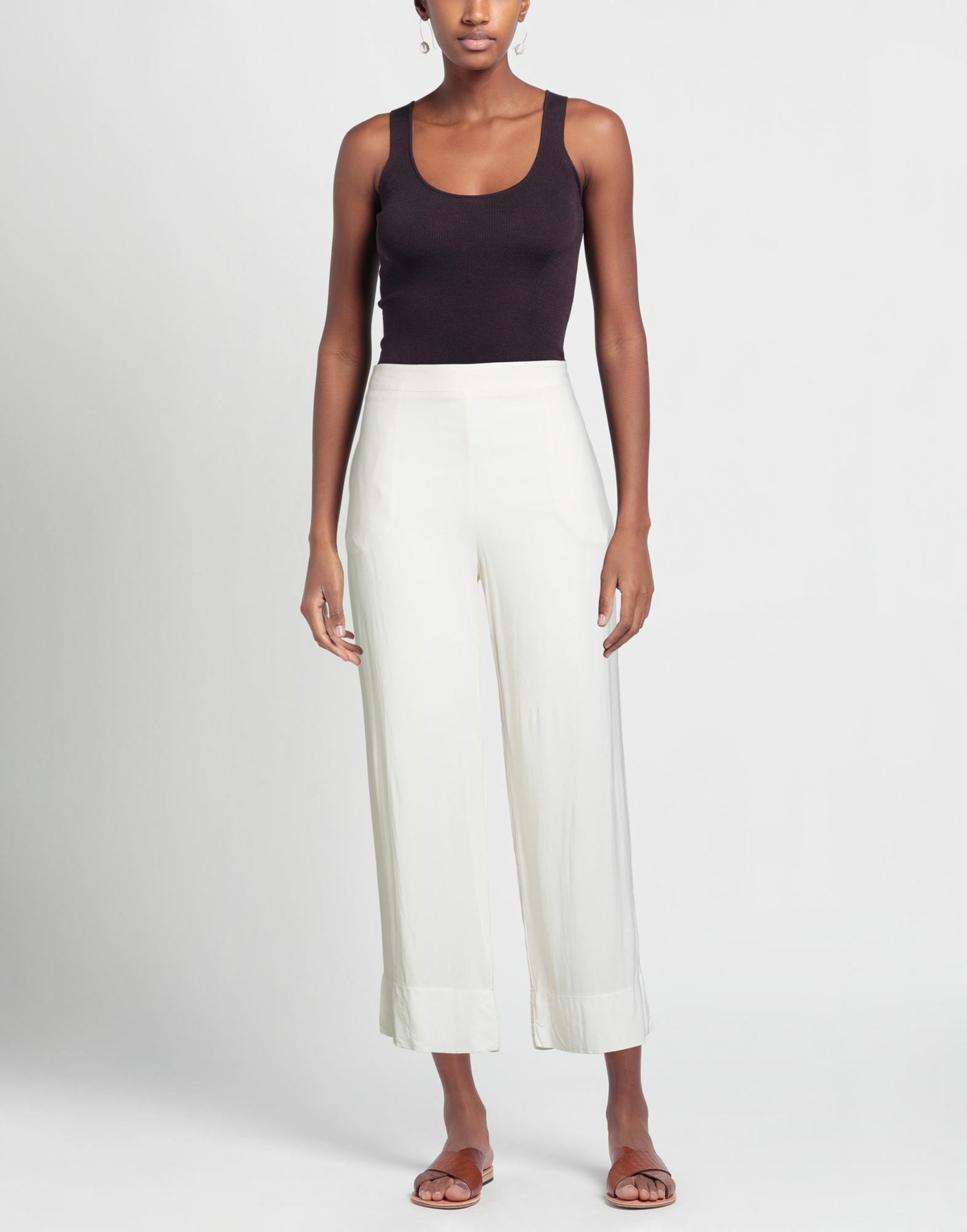 Alessia Santi Womens Pants Cream