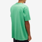Sporty & Rich Wellness Club Flocked T-Shirt in Verde/White