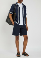 PS Paul Smith Sport Cotton Poplin Shorts Navy