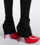 Gucci Viv patent leather platform mule