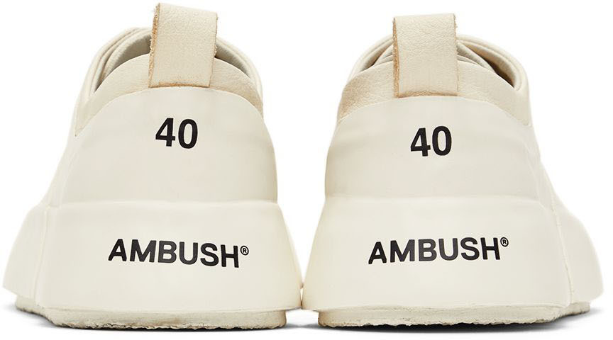 AMBUSH Off-White Leather Sneakers Ambush