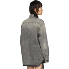 Unravel Grey Denim Moonwash Shirt