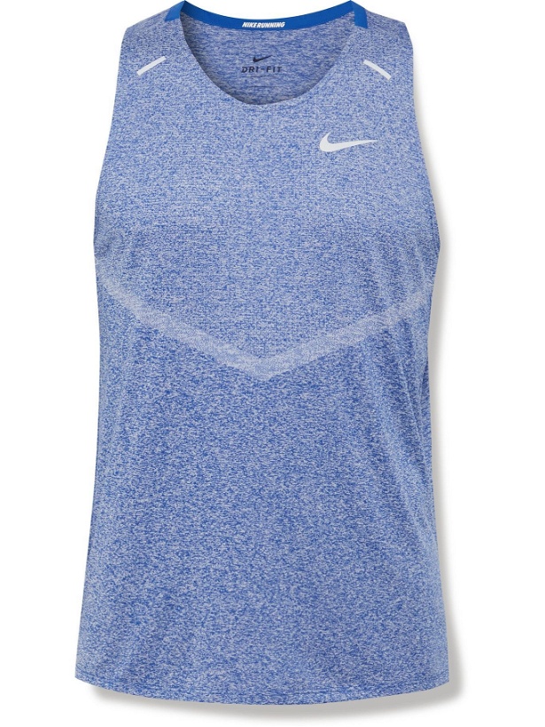 Photo: NIKE RUNNING - Rise 365 Recycled Dri-FIT Tank Top - Blue