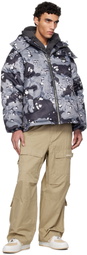 AAPE by A Bathing Ape Black & Gray Aape 29.5 Main Down Jacket