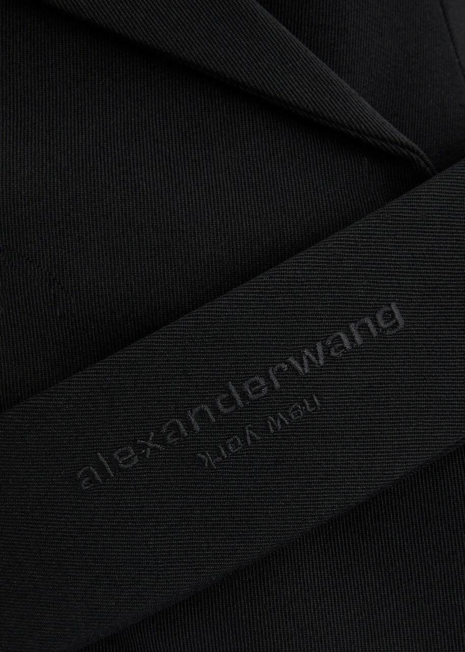 Alexander Wang Belted Wool Mini Blazer Dress Black