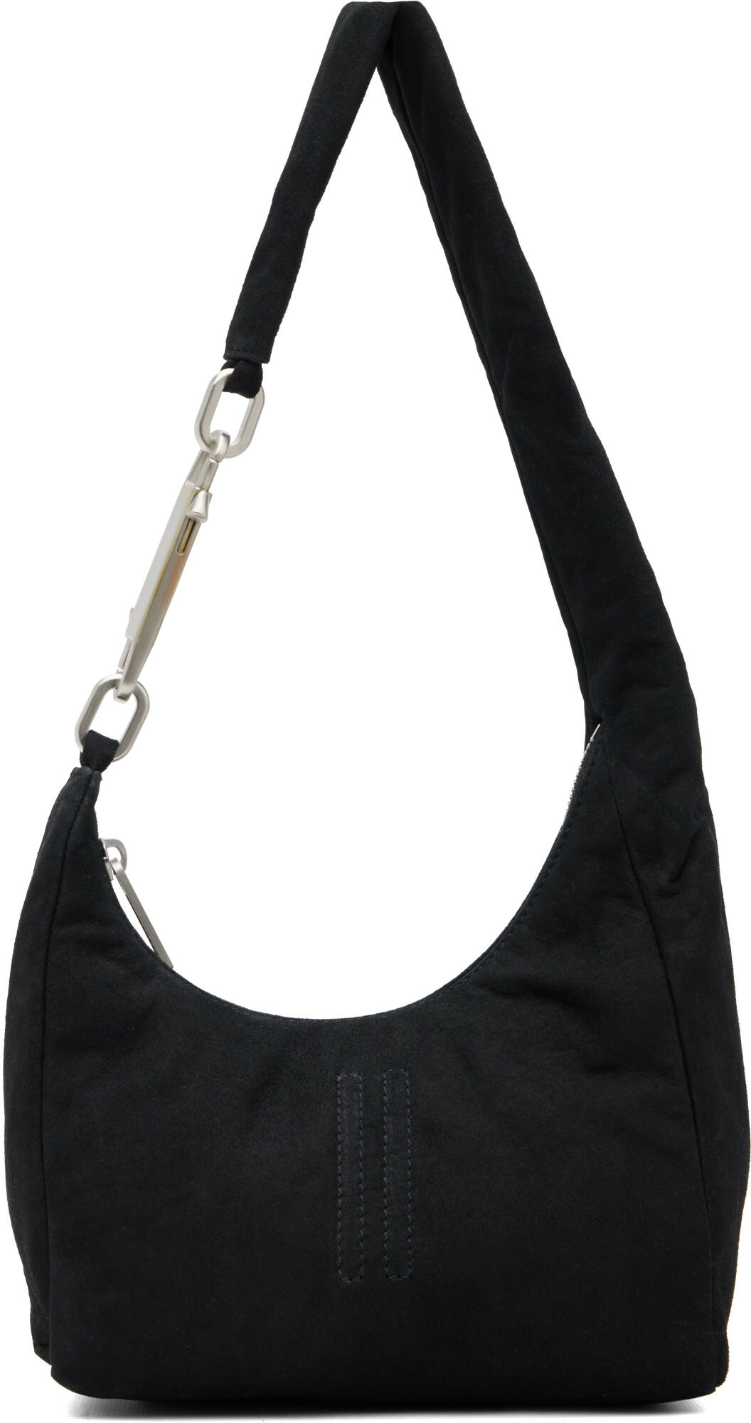 Rick Owens Black Painted Denim Banana Bag Jumpsuit Rick Owens