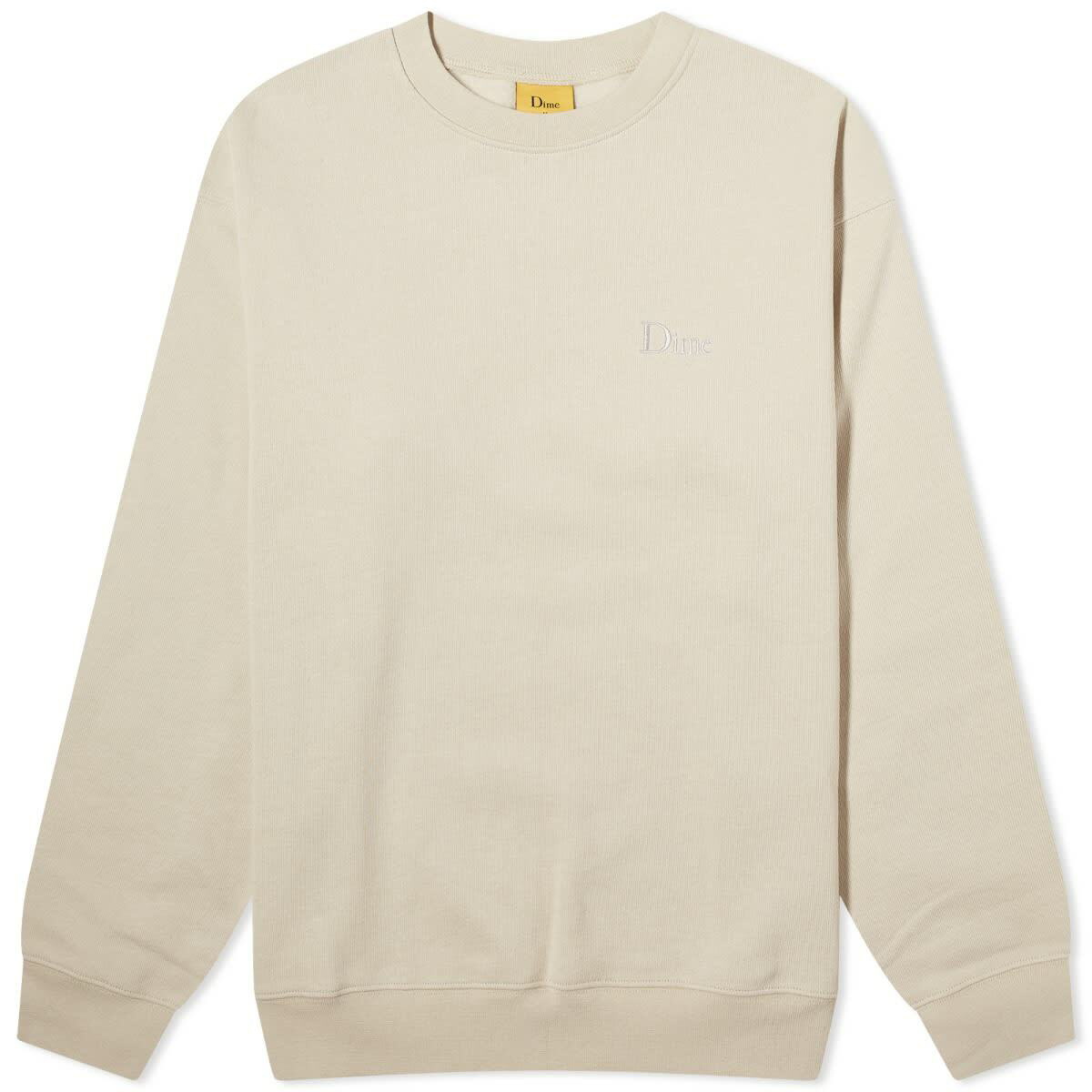 Dime Men's Classic Small Logo Sweat in Fog Dime