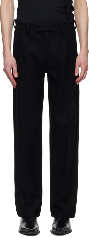 Photo: AARON ESH Black Perfect Trousers