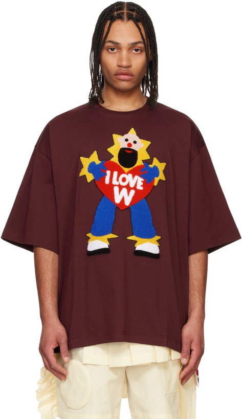 Photo: Walter Van Beirendonck Burgundy 'I Love W' T-shirt