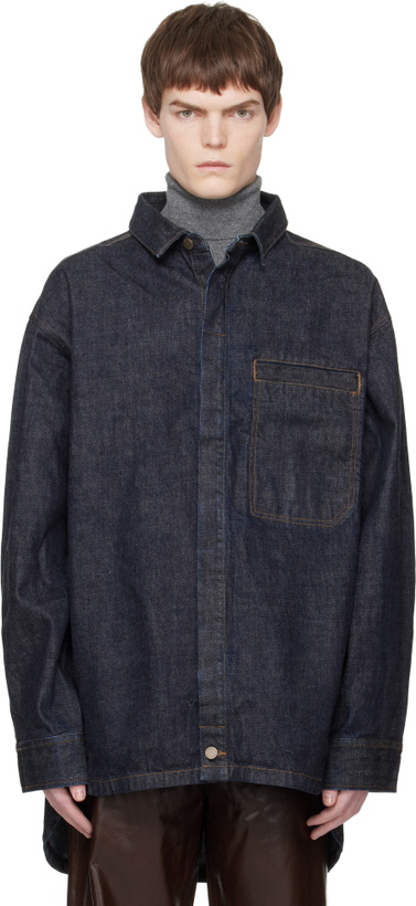 Photo: Entire Studios Indigo Herculean Denim Shirt