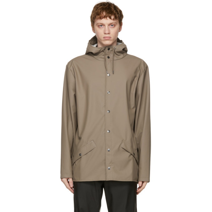 Photo: RAINS Taupe Hooded Jacket